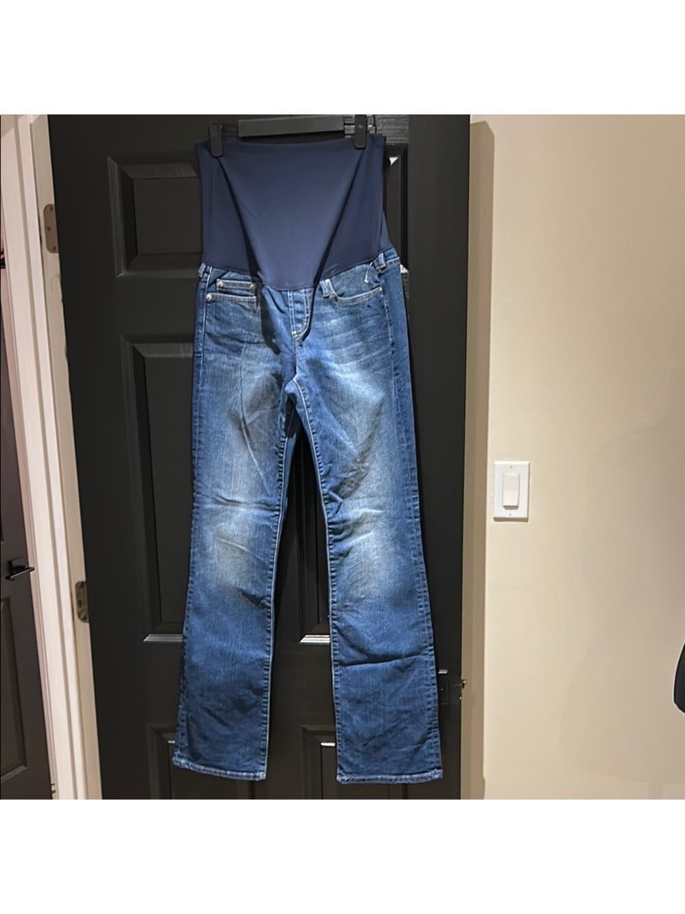 Blue Maternity Jeans from GAP (perfect boot)
